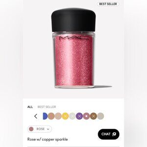 BRAND NEW MAC Cosmetics Rose Pink Copper sparkle pigment eyeshadow glitter FULL